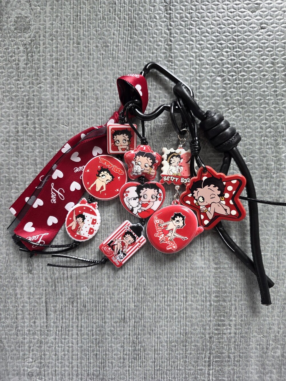 Betty Boop Bag Charm Phone Charm Keychian Accessory